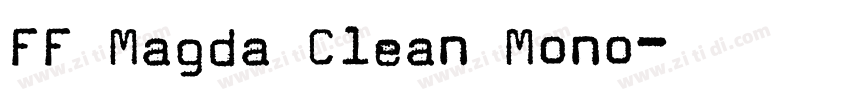 FF Magda Clean Mono字体转换